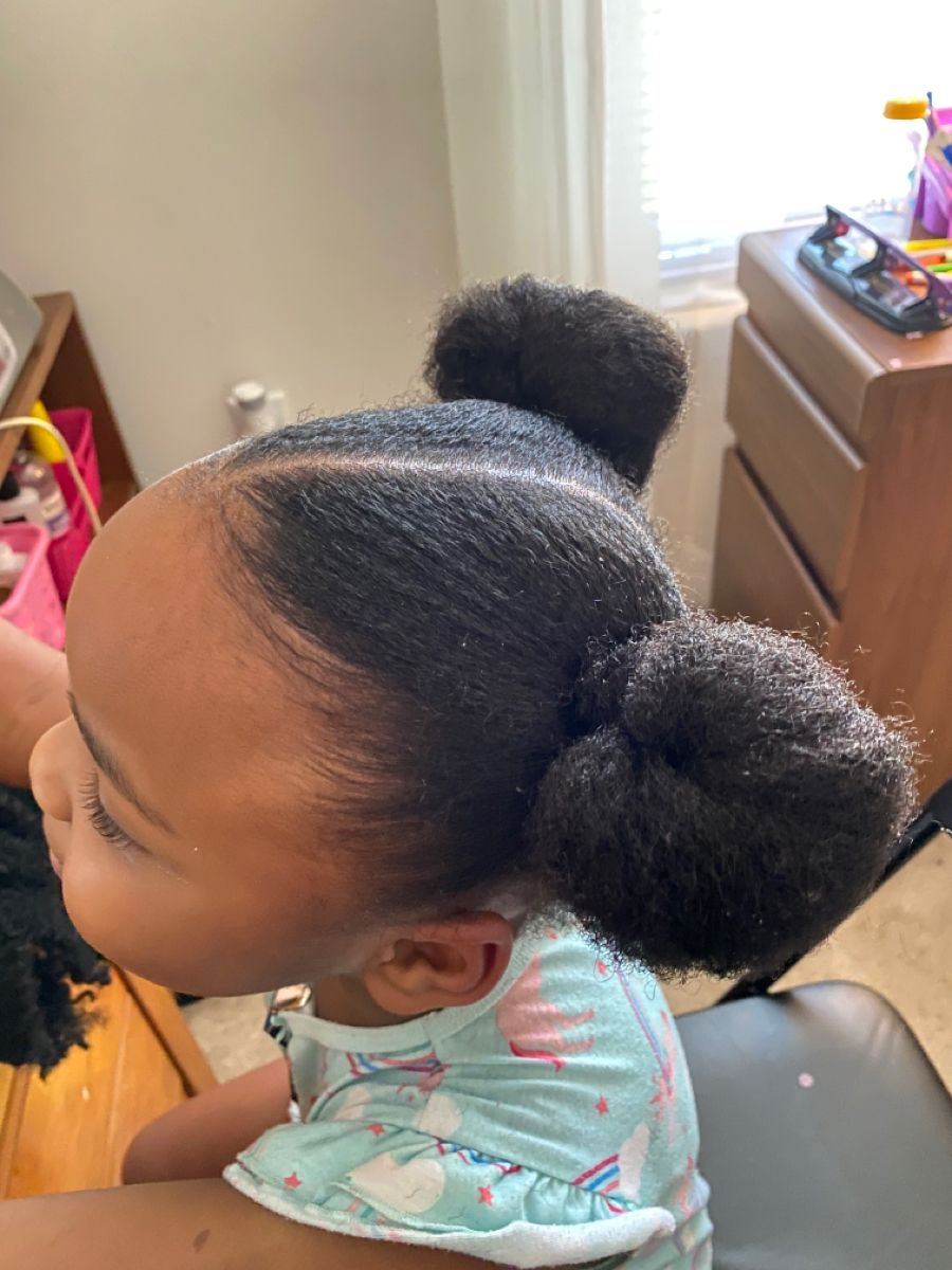 kids hair updo