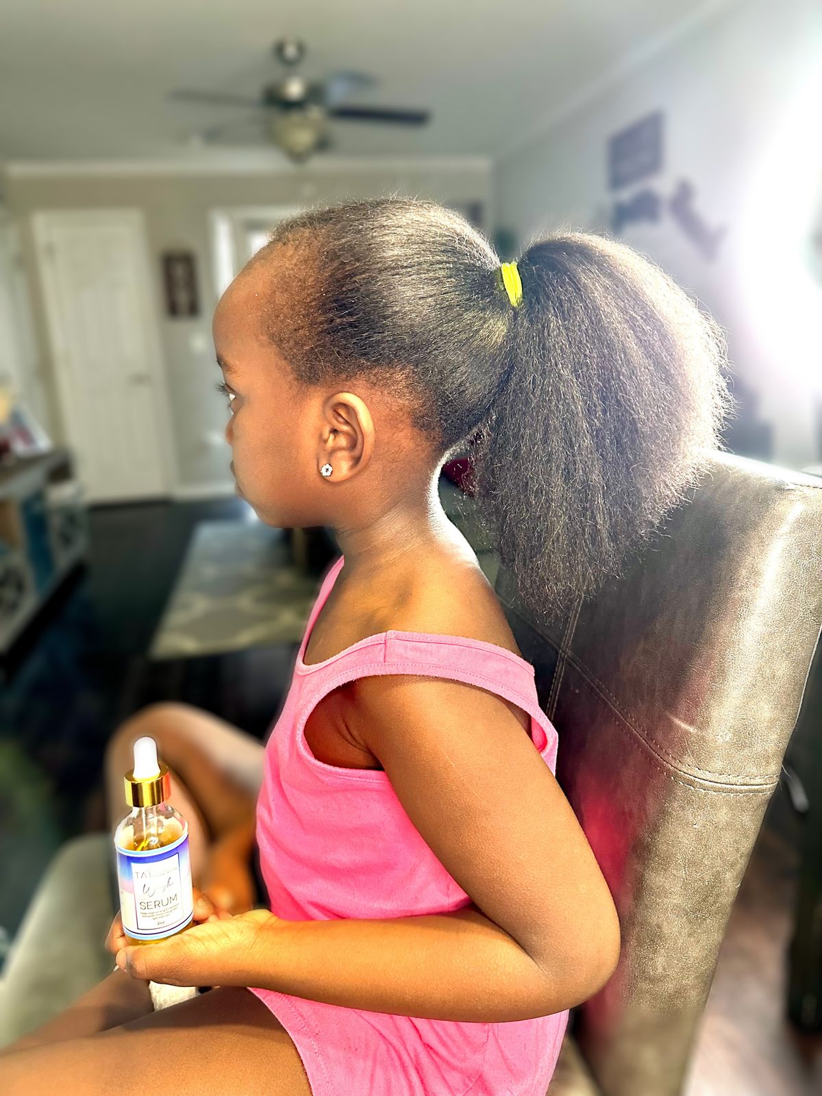 a girl sitting down