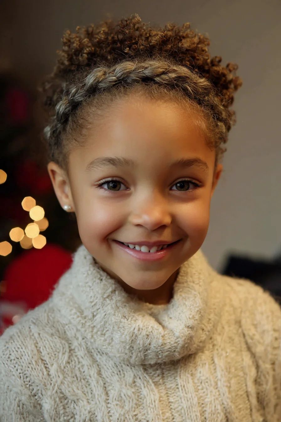 Curly Crown Braid
