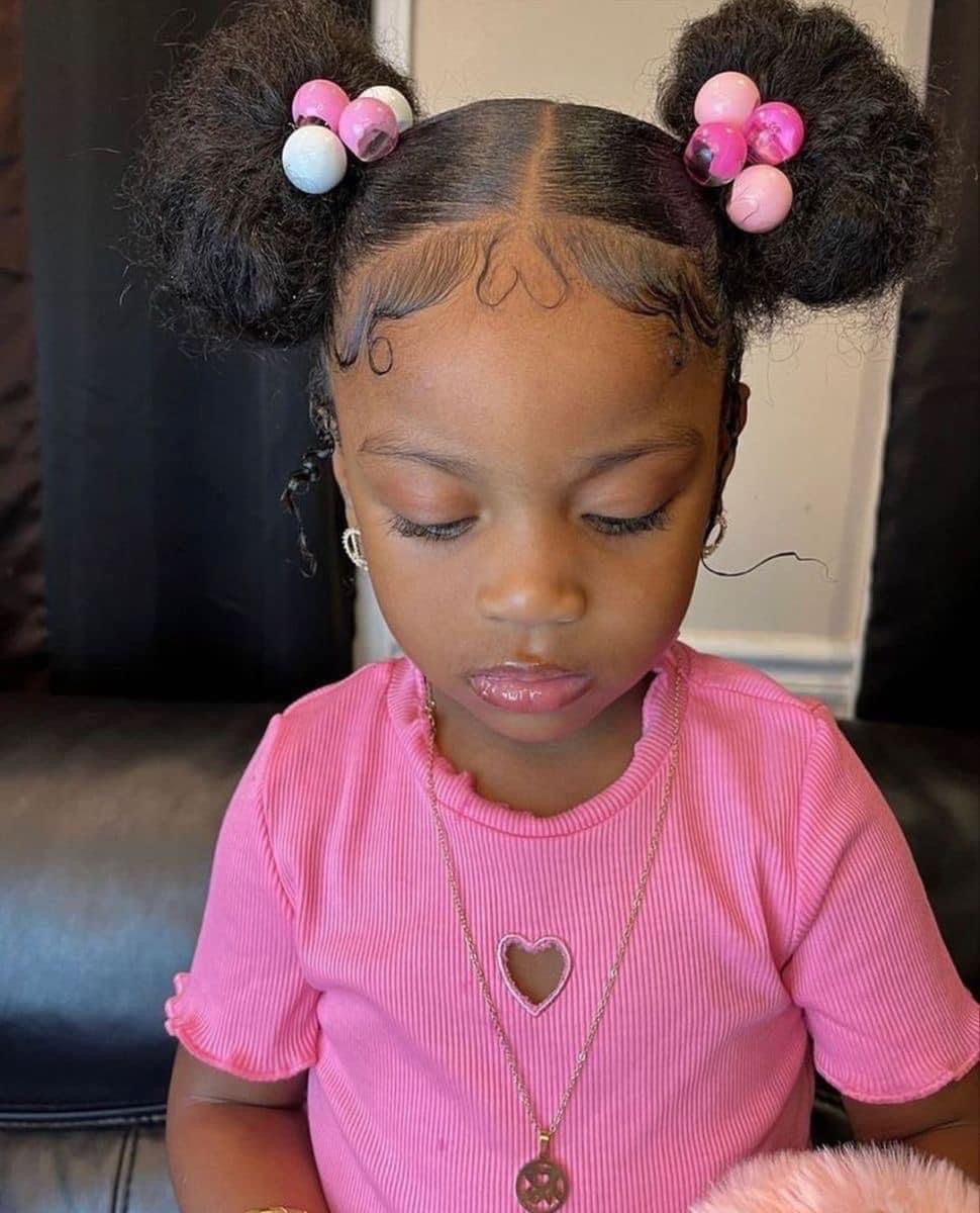 Curly Space Buns