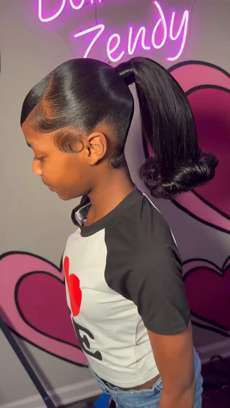Side Swept Ponytail