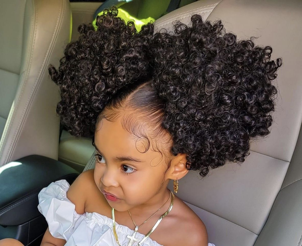 The Curly High Puff