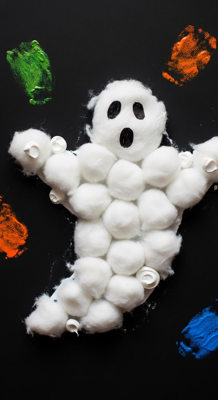 Cotton Ball Ghost