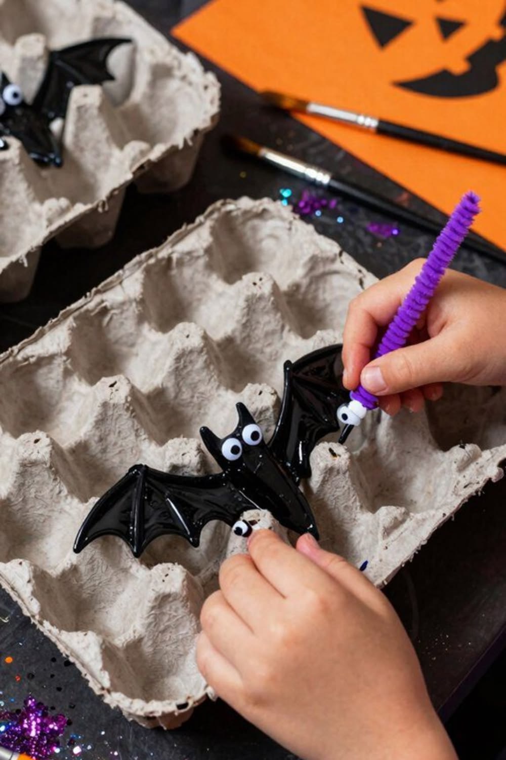 Egg Carton Bats