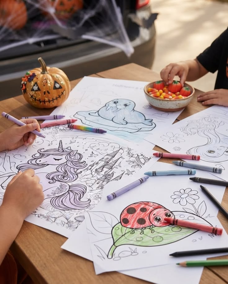 Halloween Coloring Time