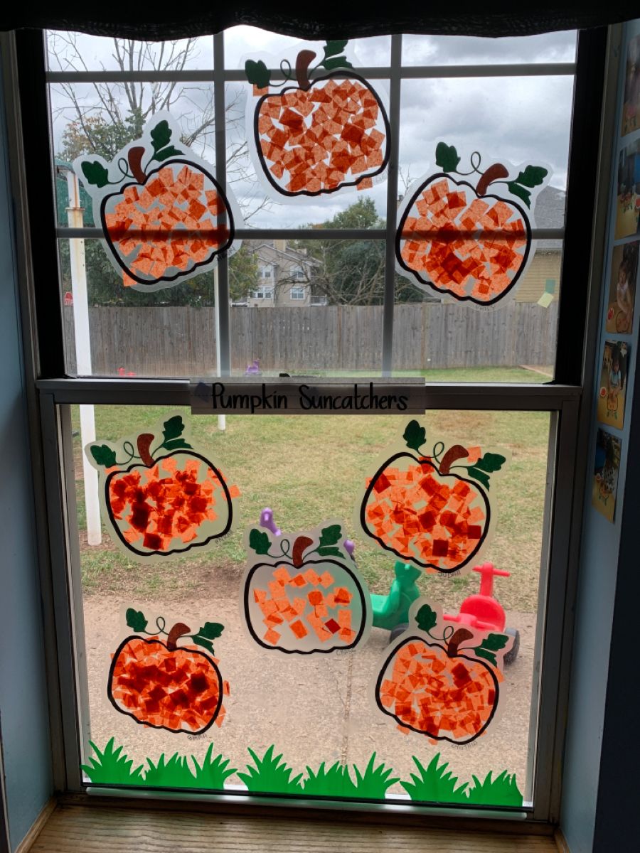 Halloween Pumpkin Sun Catcher