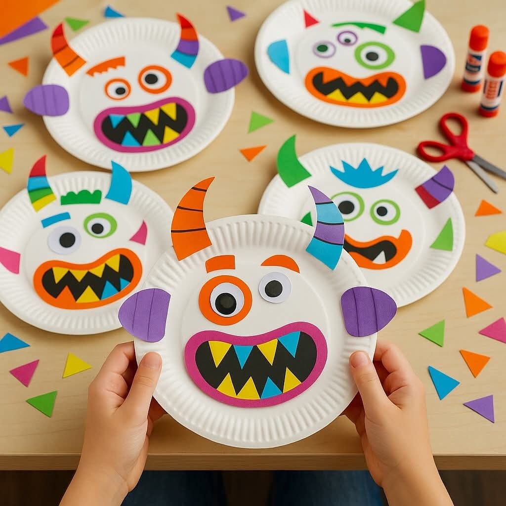 Paper Plate Monster